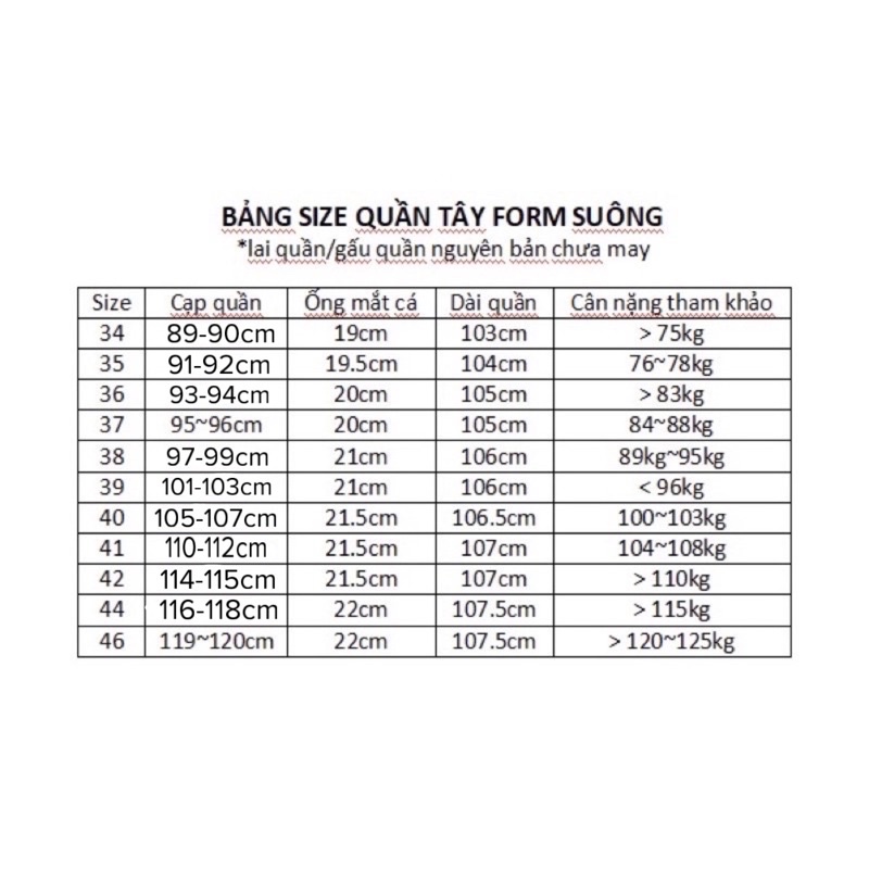 Quần tây nam muối tiêu BIGSIZE < 130kg