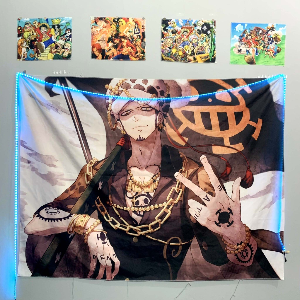 20 Mẫu ĐẸP Tranh Vải Treo Tường One Piece Totoro Tranh Vải Decor Naruto có 3 size