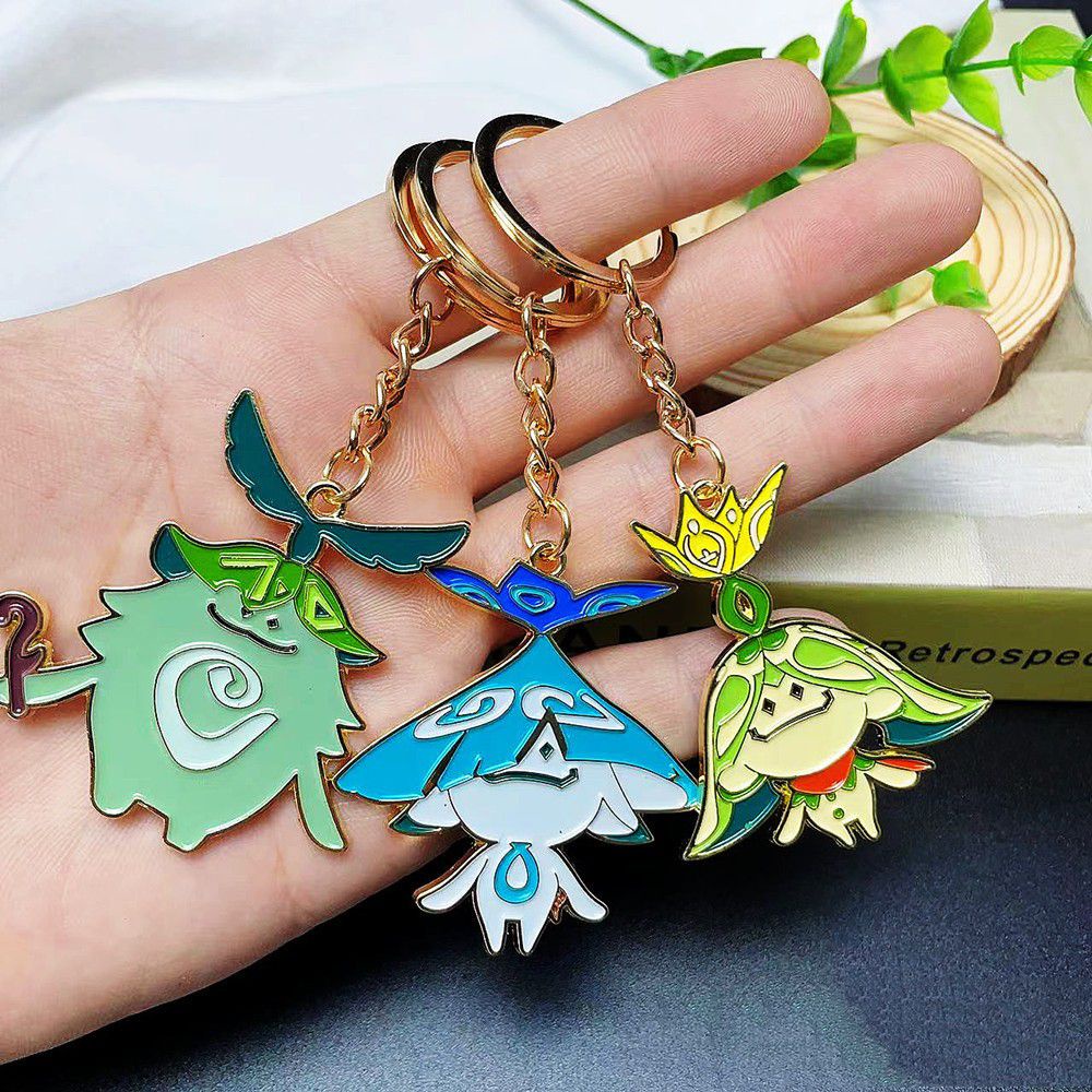 Hot Genshin Impact Keychains Ararycan Arama Gifts Boys Girls Fan Birthday Christmas Gifts