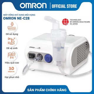 [CHÍNH HÃNG] Máy Xông Mũi Họng Xông Khí Dung OMRON NE- C28 | Phù Hợp Cả Người Lớn Và Trẻ Nhỏ