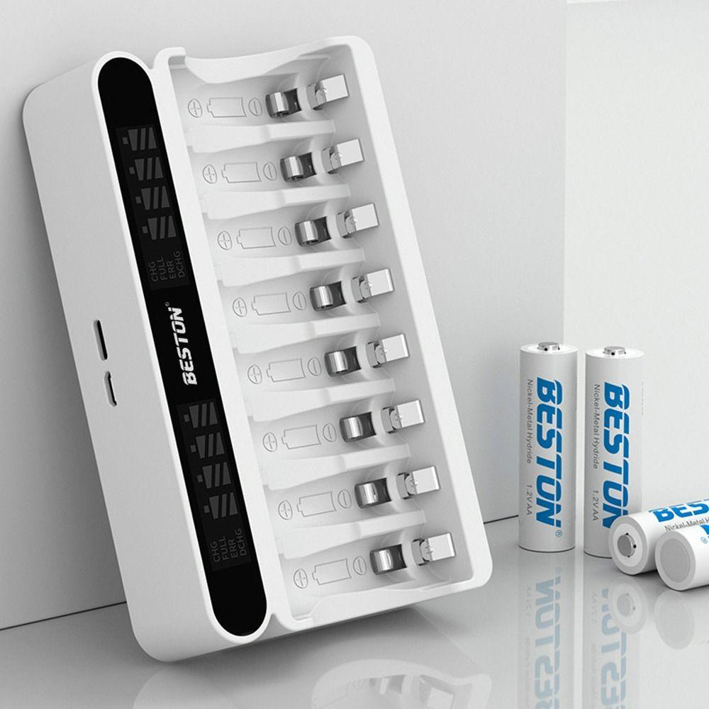 Đế Sạc Pin AA / AAA 1.2V Ni-MH Có Đèn LED Hiển Thị Tiện Dụng