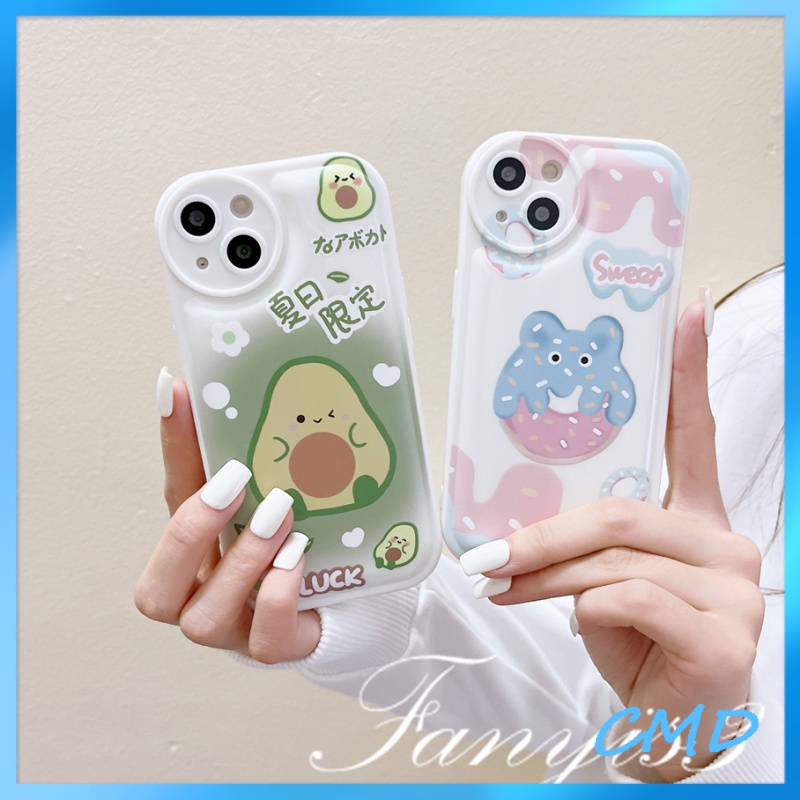 ốp iphone Mềm In Hình Trái Bơ Cho Iphone6 6splus 7 7plus 8plus XR x xs 12 11 pro max plus 13 promax-5004