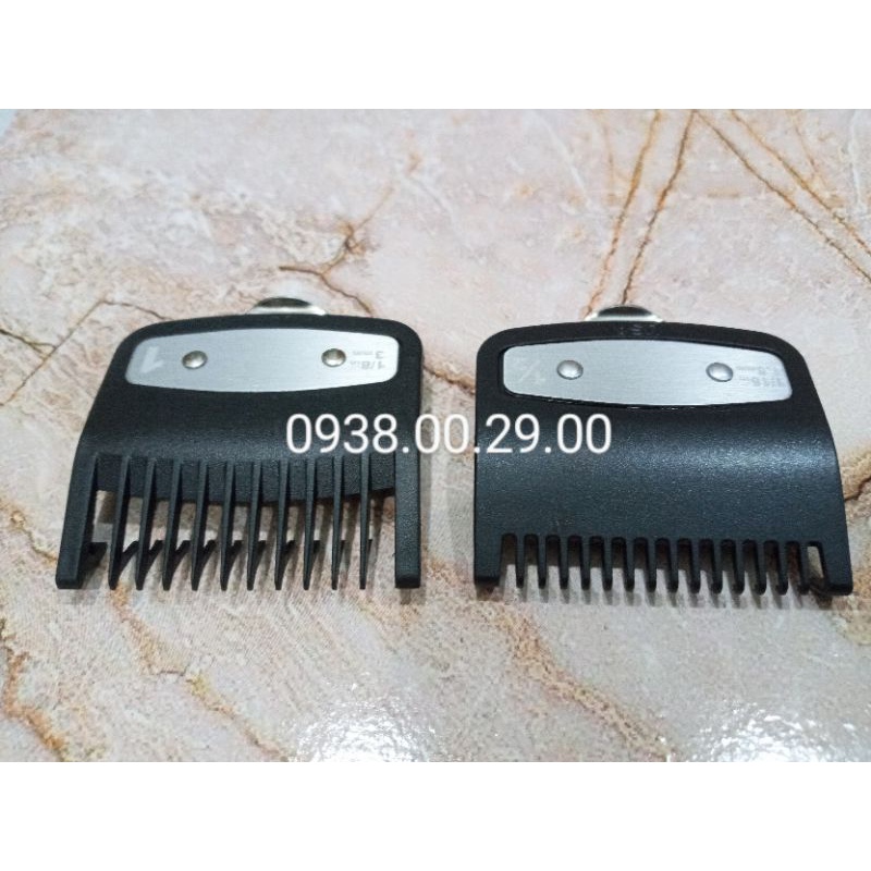 Cữ Tông Đơ Gá Thép USA 1.5mm và 3mm Loại Tốt, Bộ 2 Cữ Thép Cho Tông Đơ Wahl, Kemei, Surker.