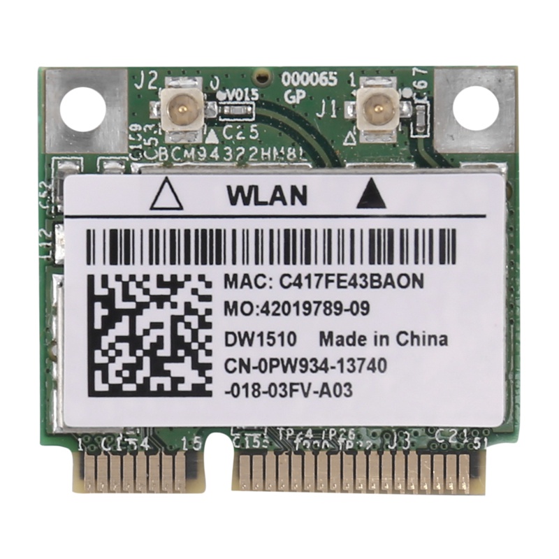Card Mạng Không Dây bcm94322hm8l bcm94322 300mbps 802.11a / b / g / n dw1510 Cho mac os / hackintosh