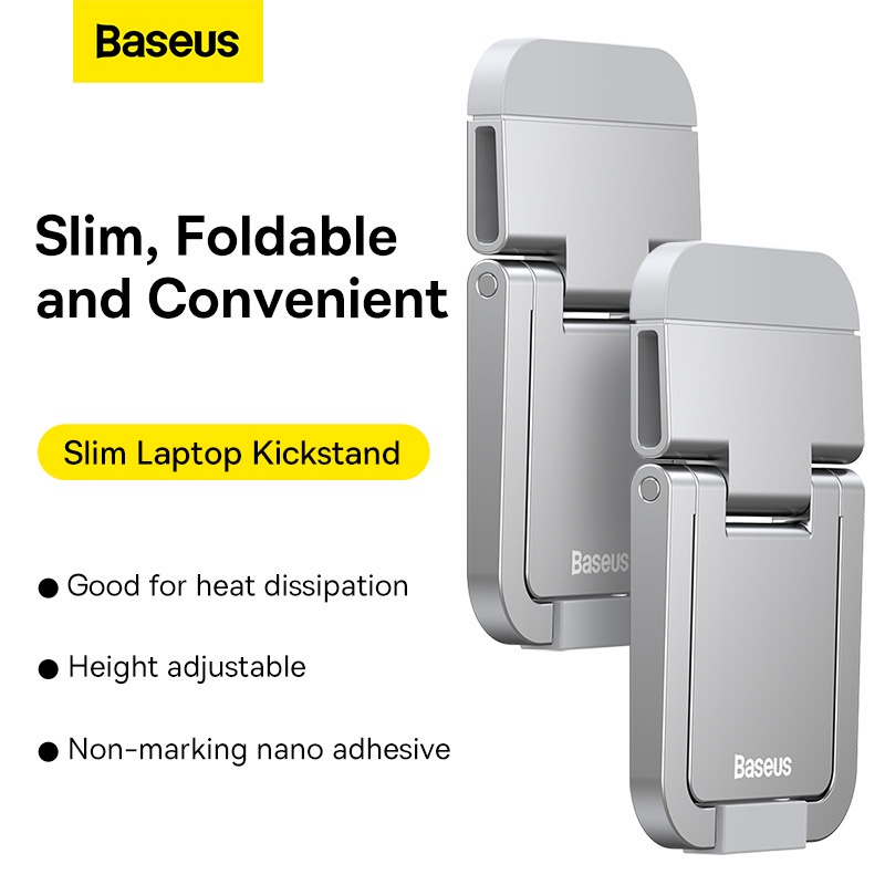 Giá đỡ laptop Baseus Đế tản nhiệt 2 miếng hỗ trợ làm mát cải thiện góc nhìn cho máy tính xách ray macbook hp ...