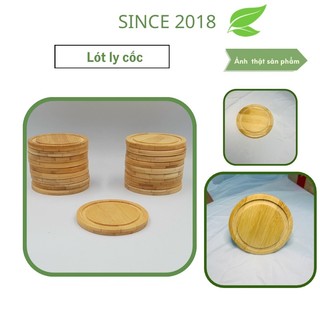 Đế lót ly ( cốc) gỗ tre