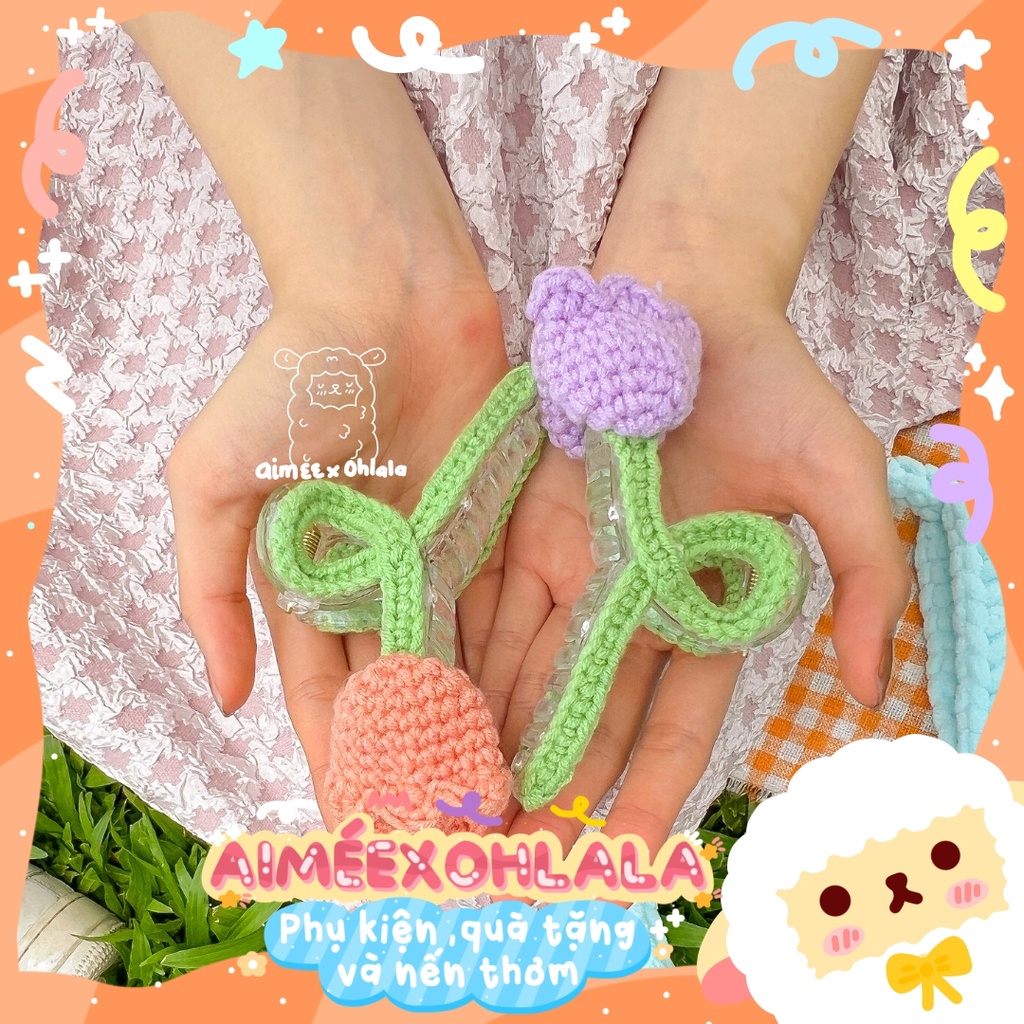 | Kẹp tóc Aimeexohlala | KẸP CÀNG CUA HOA TULIP