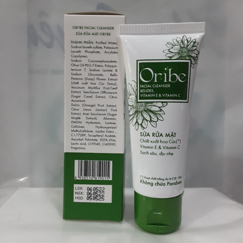 Sữa rửa mặt Oribe chiết xuất hoa Cúc Sạch sâu dịu nhẹ 50g