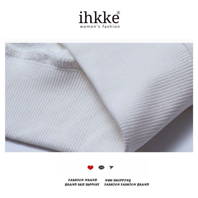 Áo Ihkke cỡ lớn in họa tiết cừu hoạt hình phong cách Hàn Quốc thời trang cho cặp đôi