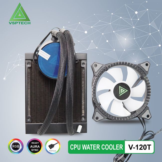 Tản Nhiệt Nước All IN ONE VSP V120T/V240T/V360T XTREME GAMING Sync LED ARGB giải nhiệt CPU cực mát