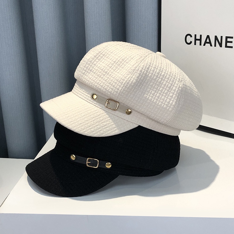 Mũ beret Lưỡi Vịt Phong Cách Anh Quốc Cổ Điển Mới Phiên Bản Hàn Quốc Màu Đỏ Internet Đa Năng Dành Cho Bạn Nữ / Trẻ Em