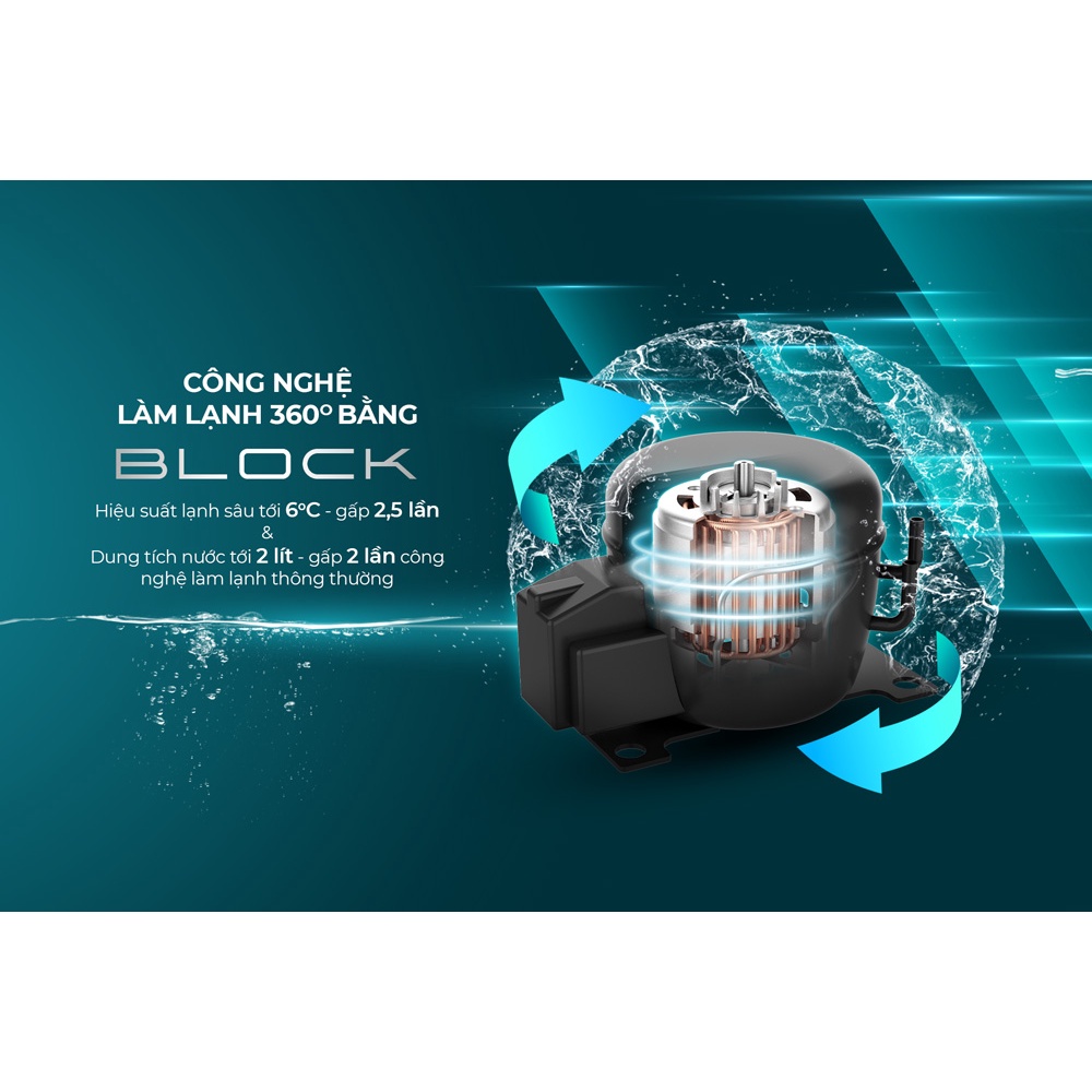 [MIỄN PHÍ VẬN CHUYỂN VÀ LẮP ĐẶT] Máy lọc nước R.O nóng lạnh 10 lõi SUNHOUSE SHA76216CK