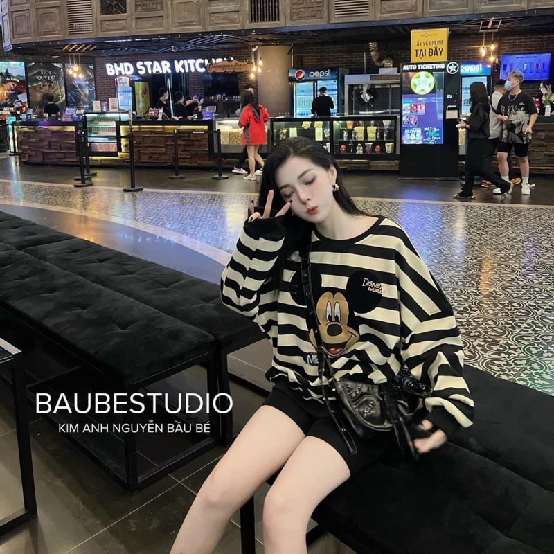 ÁO THUN SỌC MICKEY