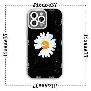 Ốp lưng iphone và samsung xiaomi oppo cạnh vuông Jicase Hoa cúc trắng Nikke 