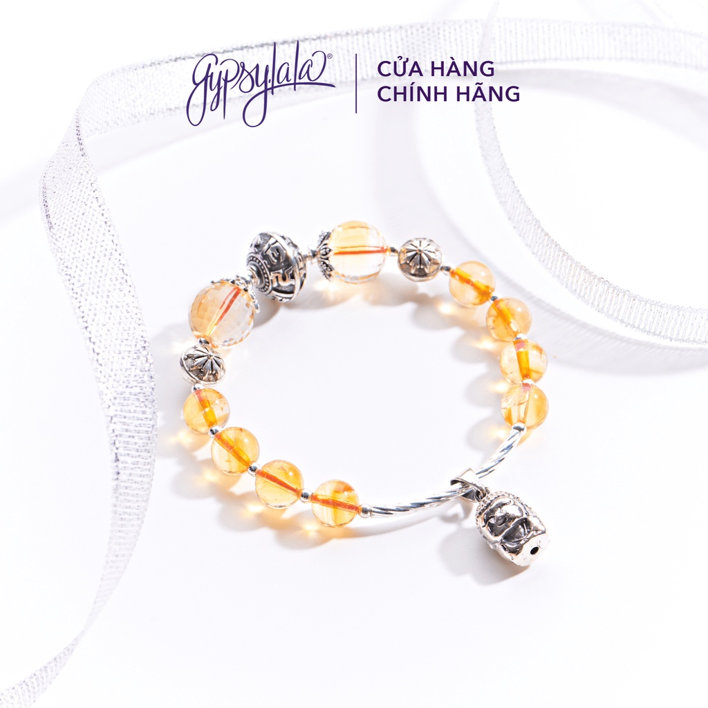 Vòng Tay Đá Thạch Anh Vàng Thiên Nhiên Năng Lượng Tài Lộc  SP005617 Gypsy.lala