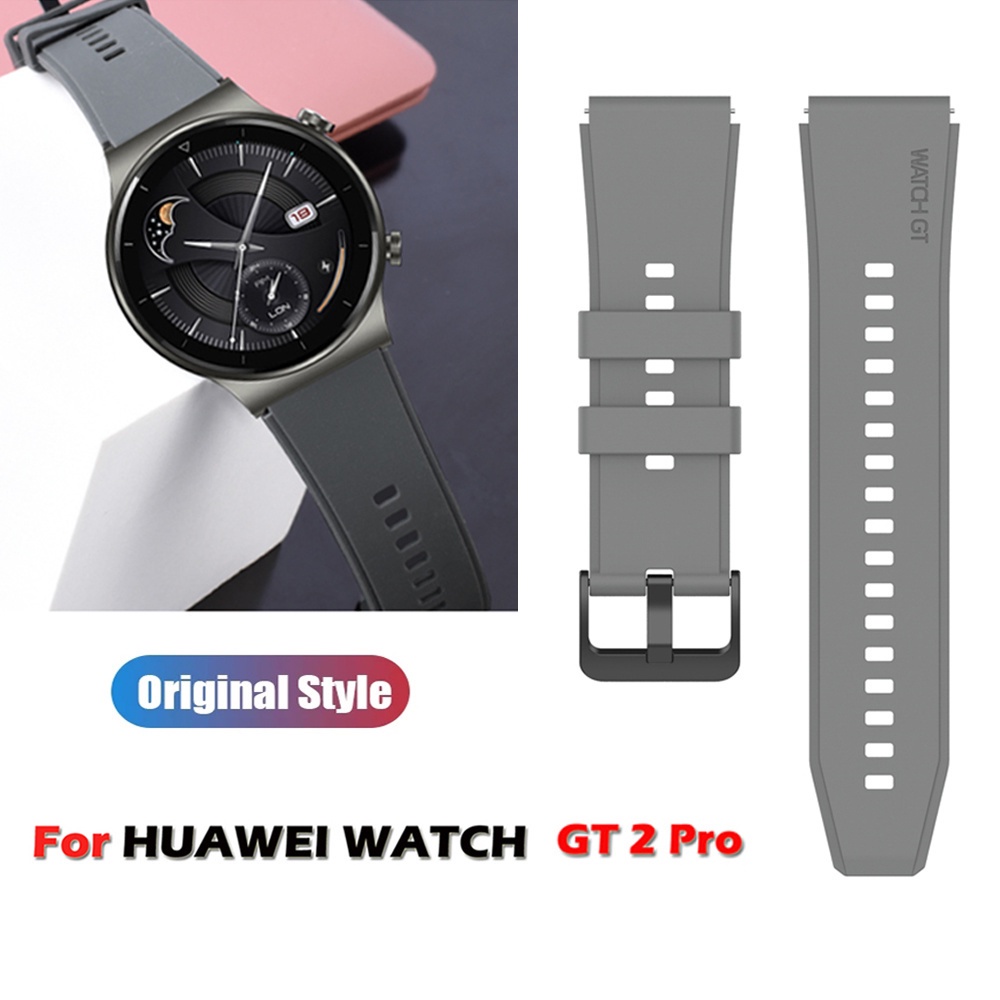 Dây Đeo Thay Thế Bằng Silicone Cho Đồng Hồ Huawei Watch GT 2 Pro / GT 2 46mm Ốp