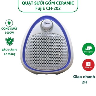 [Mã SPHACL10 giảm 6% đơn 1TR2] Quạt Sưởi Gốm Mini FujiE CH-202 - Hàng chính hãng (giao màu ngẫu nhiên)