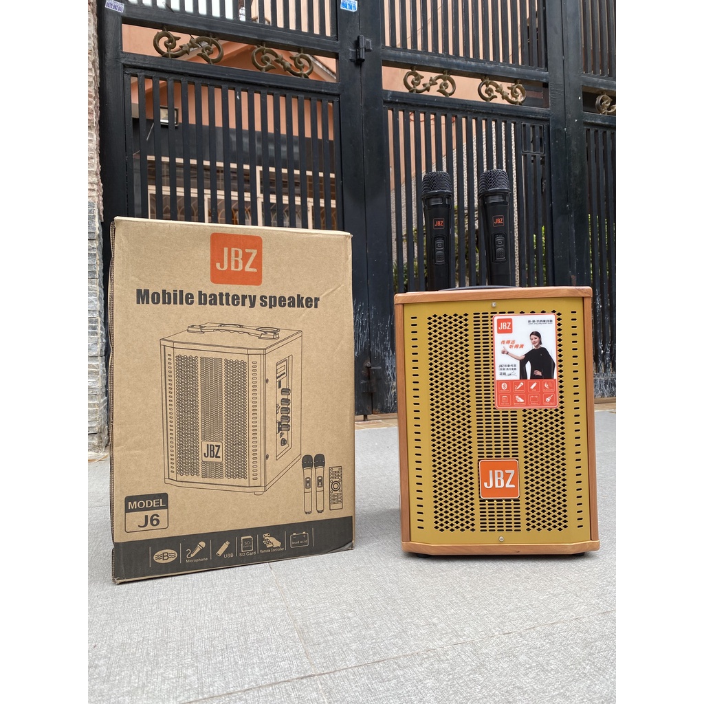 Loa kéo JBZ J6 – Loa karaoke di động chất lượng âm thanh tuyệt đỉnh bass siêu hay vang trong