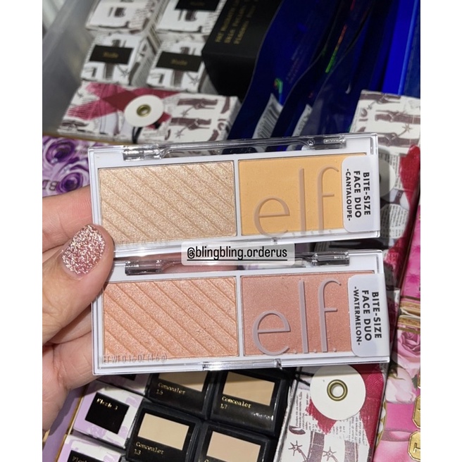 [SALE 50%] Set 2 hộp má hồng/highlight ELF