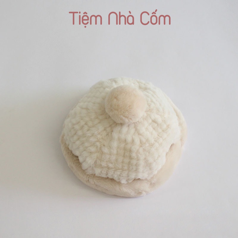 Mũ lông mịn cho bé trai, bé gái siêu ấm - Tiệm nhà Cốm
