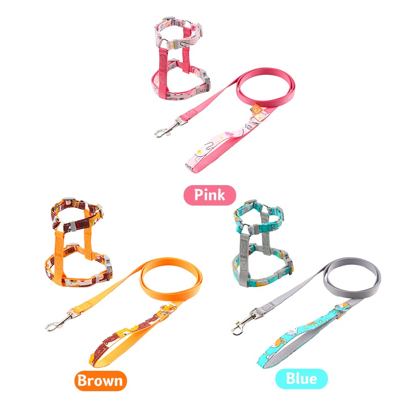 HamshMoc Dây Dắt Thú Cưng Đi Dạo Chất Liệu Nylon Mềm Mại Họa Tiết Hoa Hamsa Có Thể Điều Chỉnh