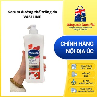 Serum dưỡng thể trắng da VASELINE - Hàng Úc đủ bill