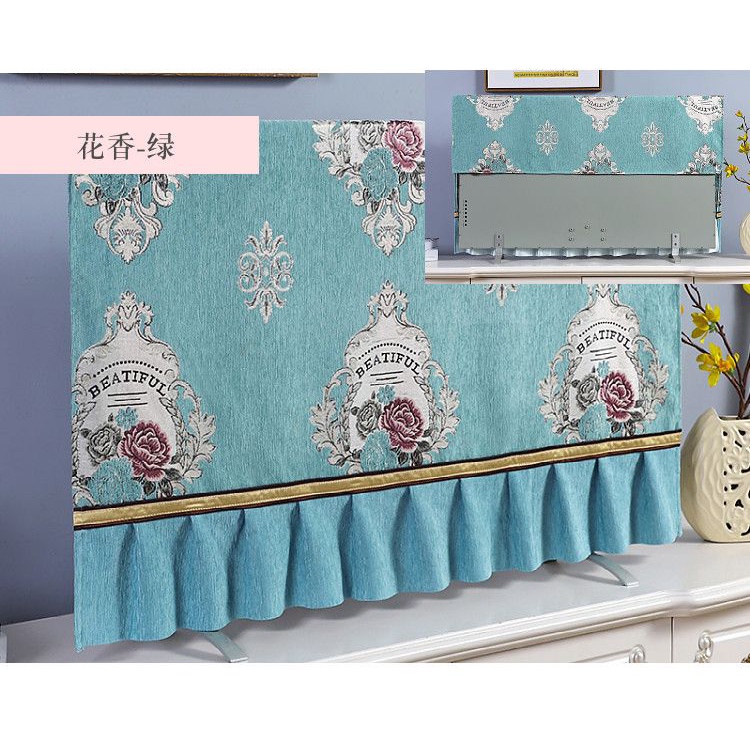 Vỏ Bọc TV LCD 65 / 70 / 75 / Inch Bằng Vải Chenille Chống Bụi Trang Trí Nhà Cửa