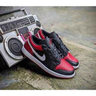 Giày thể thao sneaker cổ thấp nike air jordan 1 low "bred toe" 2023
