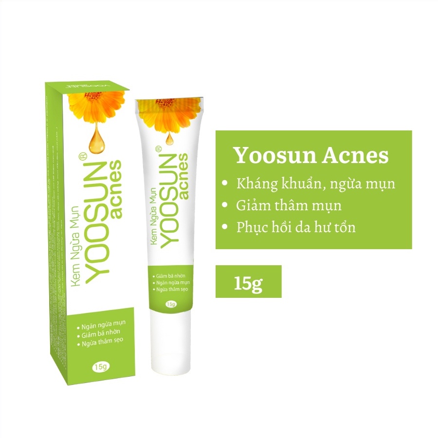 Kem bôi da Yoosun Rau má / Nghệ / Acnes - Ngừa mụn, mát da, giảm sẹo, mờ thâm, dịu da, dưỡng ẩm, mềm mịn da