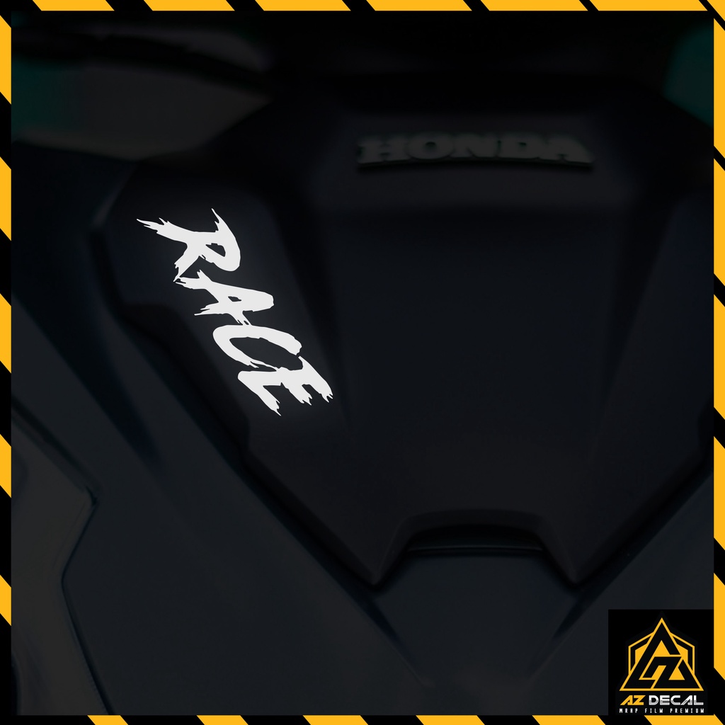 Tem Dán RACE Đổi Màu Phản Quang Hologram | DVT-RACE | Team Decal Sticker Hình Dán Xe Máy Cao Cấp