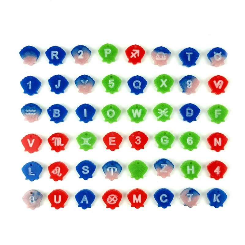 Sa Khuôn Silicone Làm Trang Sức Hình Chữ Cái &amp; Số DIY