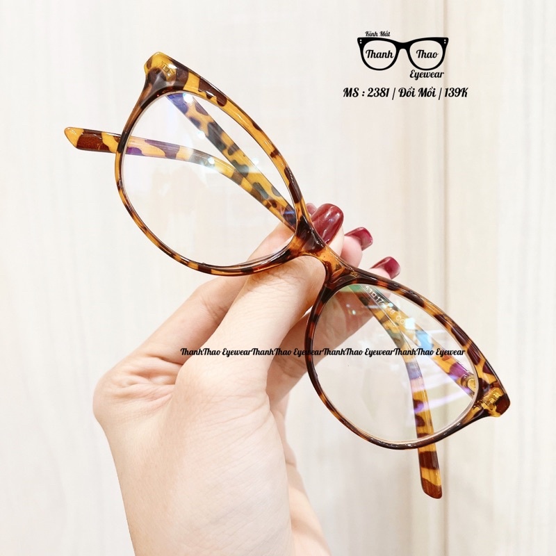 Gọng Kính Cận Nữ Mắt Mèo Nhựa Dẻo Mini Chống Lóa 2381 - THANHTHAO EYEWEAR