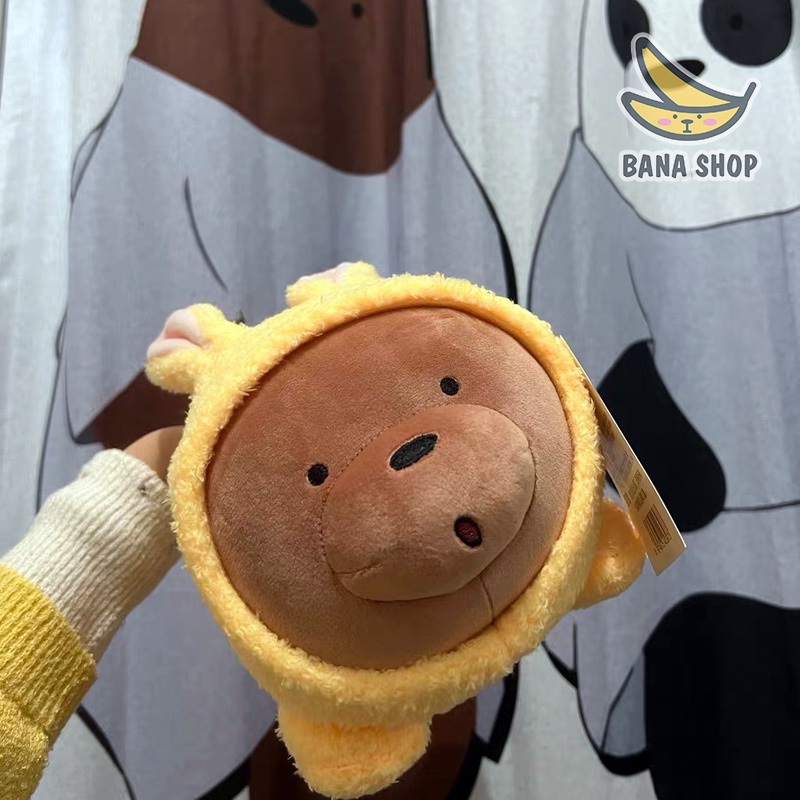 Gấu bông anh em gấu Bare Bear Chúng tôi đơn giản là gấu mặc áo bông cosplay thỏ nằm