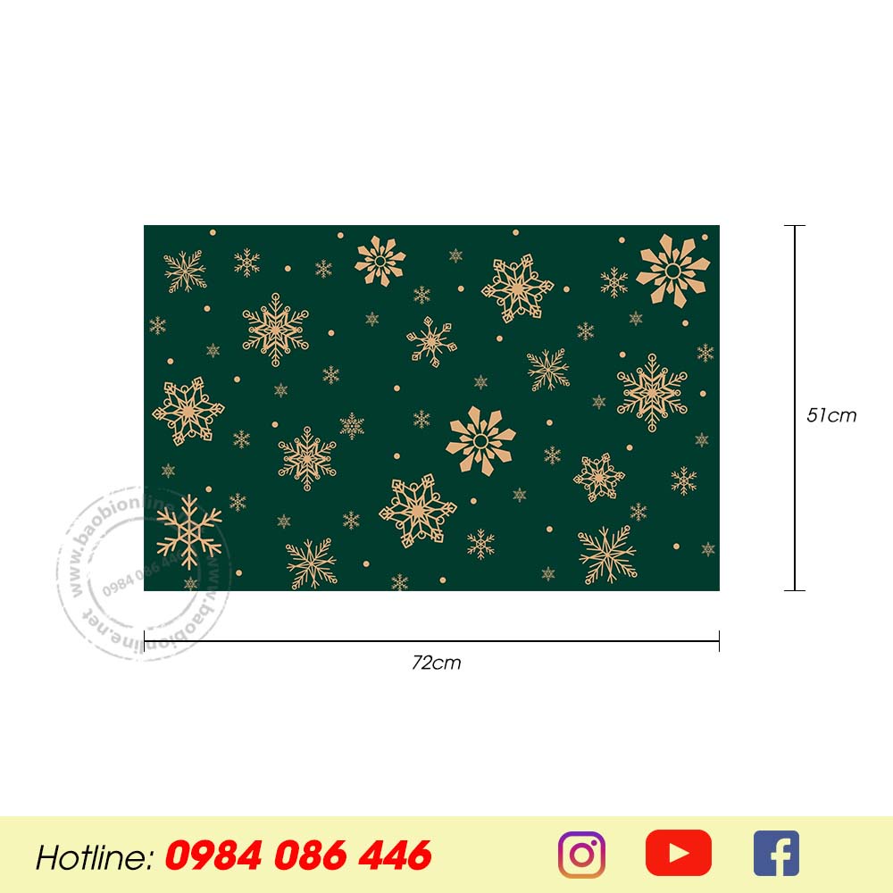 GIẤY GÓI QUÀ NGẪU NHIÊN MÀU SẮC | GIẤY GÓI QUÀ MANG HỌA TIẾT NOEL - BAOBIONLINE