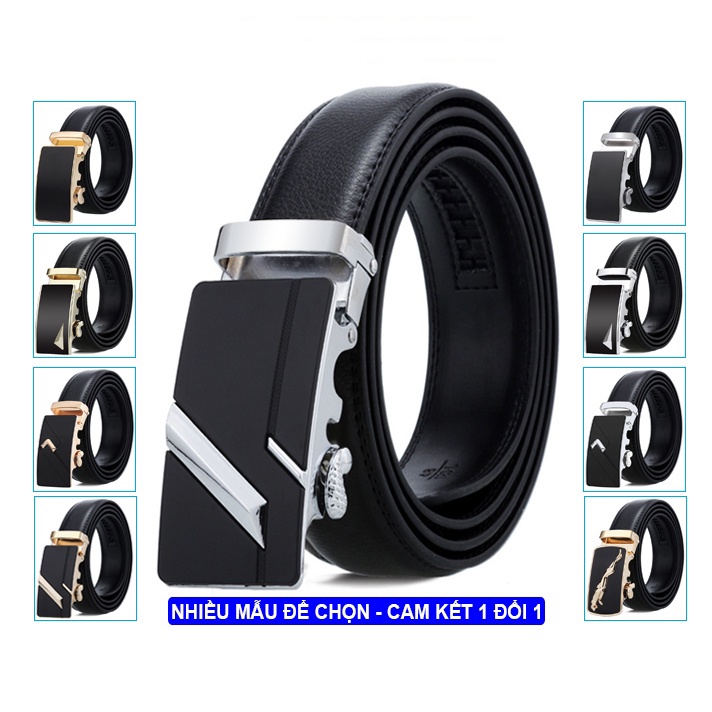 Thắt Lưng Da Nam VICENZO Cao Cấp Khóa Tự Động Hợp Kim Đúc Không Rỉ Sang Trọng Mạnh Mẽ