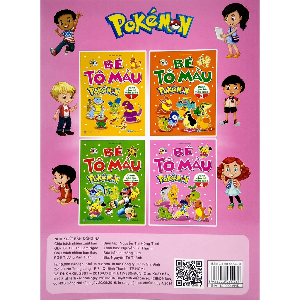 Sách Bé Tô Màu Pokemon - Tập 4