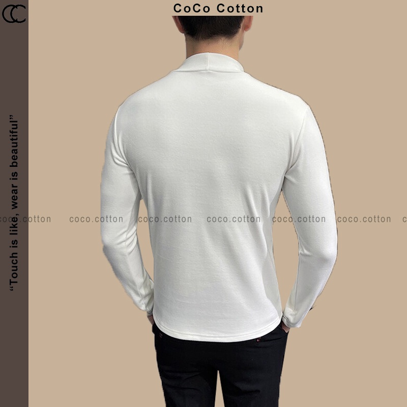 Áo giữ nhiệt nam dài tay thu đông COCOCOTTON CC15