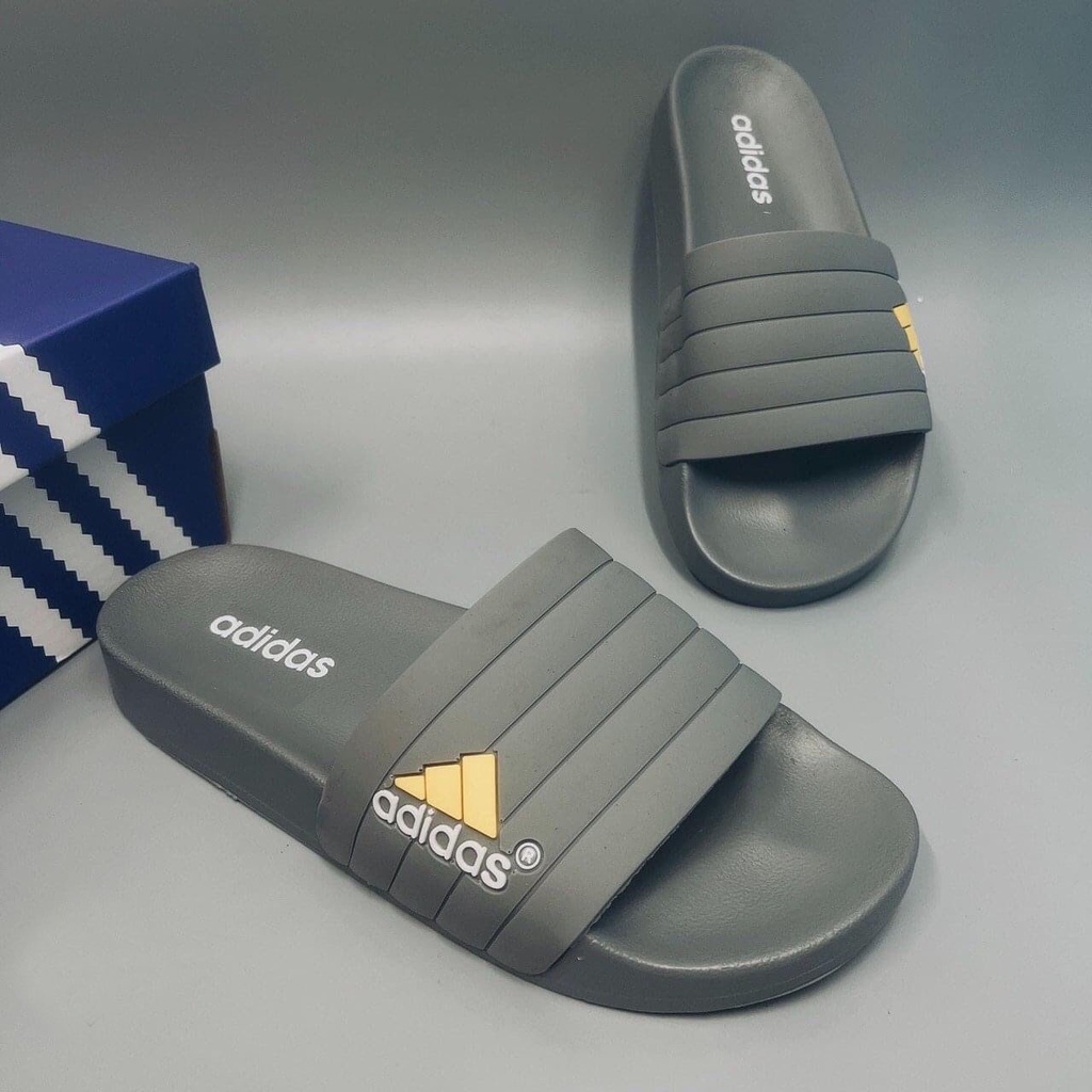 Dép ADlDAS unisex, quai ngang cao cấp, chống trơn trượt không thấm nước đi nhẹ êm chân.