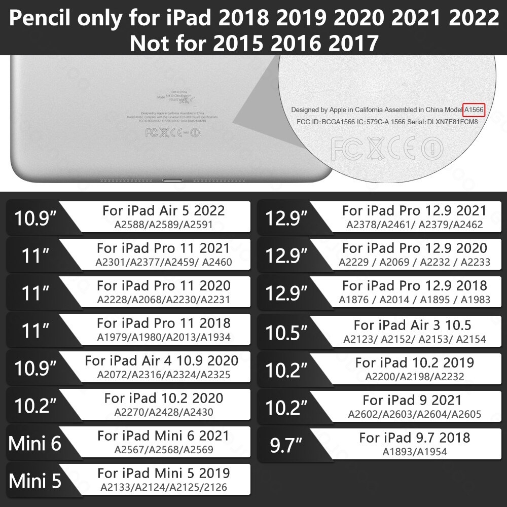 Bút cảm ứng GOOJODOQ bluetooth thích hợp cho ipad pencil 2 1 / ipad pen 2022 2021 2020 2019 2018 air 5