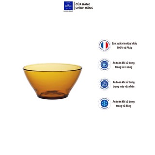 [Chính Hãng] Tô thủy tinh cường lực Pháp Duralex Lys Vàng Amber  13.6cm D2004D02 .[Hàng khuyến mãi, miễn đổi trả]
