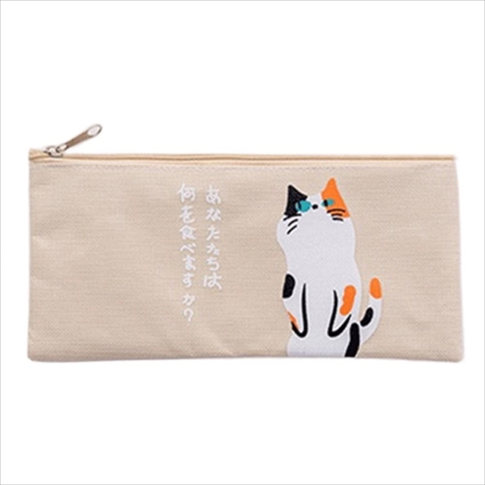 Túi Đựng Bút Hình Mèo Hoạt Hình Đáng Yêu Ốp
