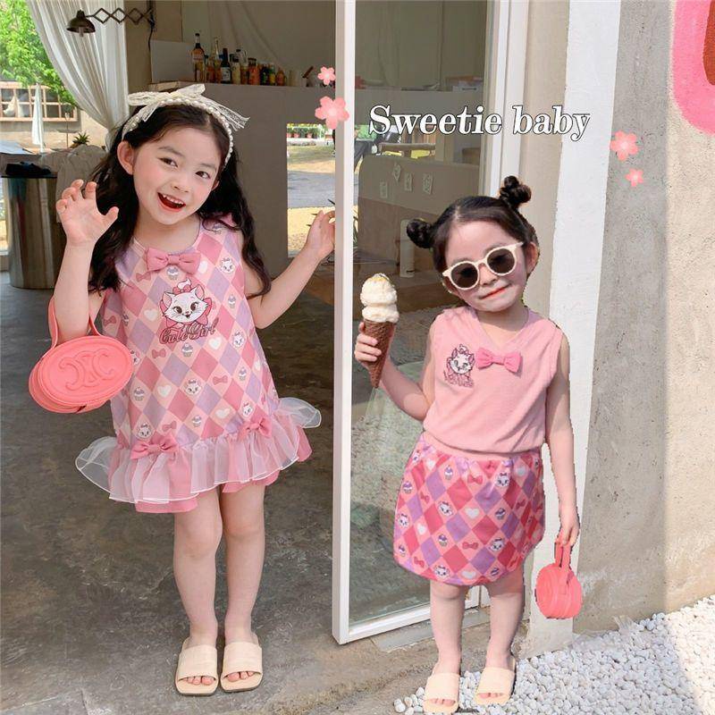 Korean style girl's heart Mary Cat series lace mesh fashionable dress