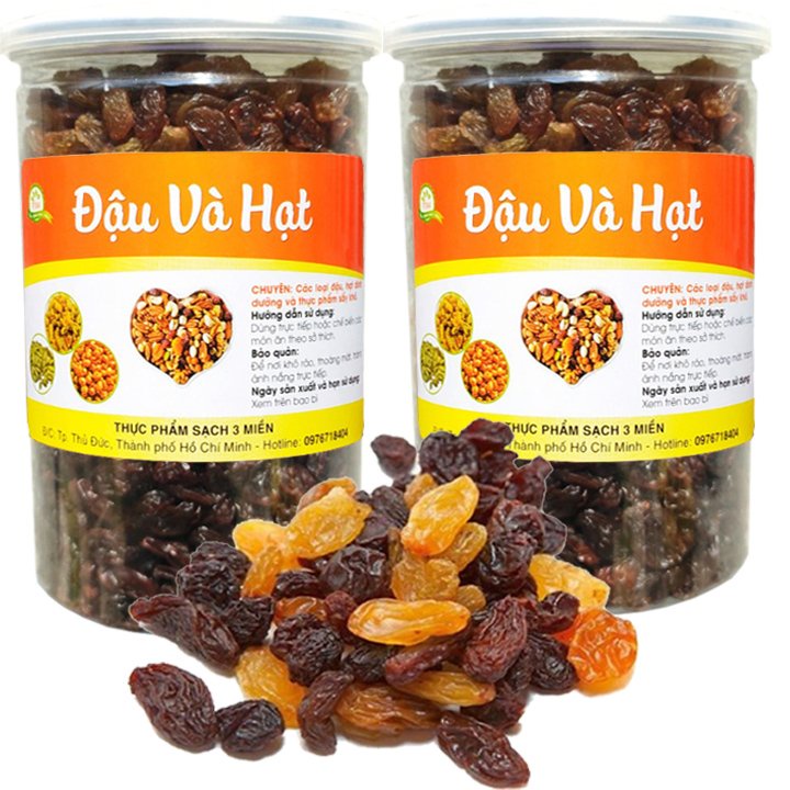 1kg Nho khô nhập khẩu mix vị 3 màu hàng cao cấp chất lượng TPS