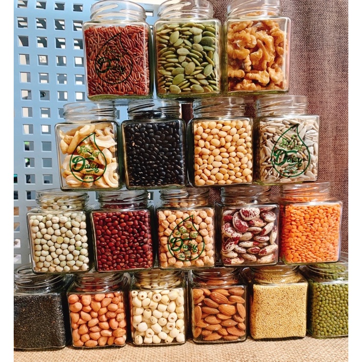 Hạt dinh dưỡng làm sữa tăng cân/giảm cân, ngũ cốc lợi sữa, ăn dặm cho bé - 100gr Hạt Đóng lọ thuỷ tinh