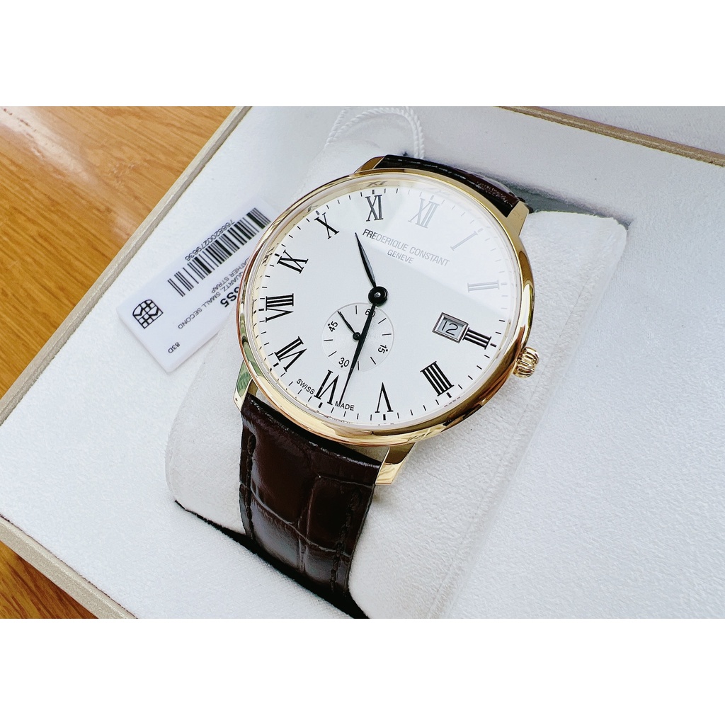 Đồng hồ nam dây da Frederique Constant Slimline FC-245WR5S5
