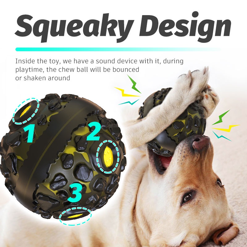 HamshMoc Đồ Chơi Bóng Cao Su Tự Nhiên Không Độc Hại Cho Cún Cưng Gặm