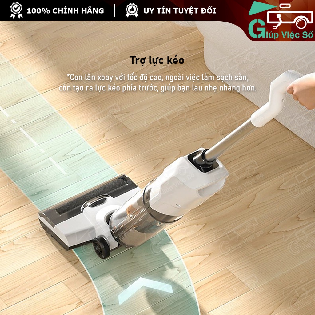 Máy Hút Bụi Lau Nhà Chà Sàn Không Dây TỰ GIẶT GIẺ 3in1 GT8 - Máy Hút Bụi Khô Ướt Cầm Tay