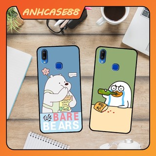 Ốp Điện Thoại Vivo Y91/ Y91C/ Y93/ Y95 In Hình Gấu, Chó Cute - Trend - CASE88.(2)