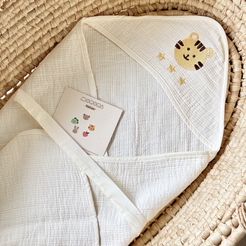 Choàng Ủ xô thêu Monona 80*80cm