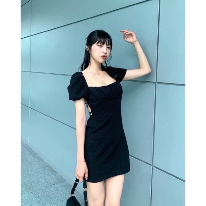 |KAKION DRESS| Đầm tay phồng hơt lưng KARINA JOY TLÉA